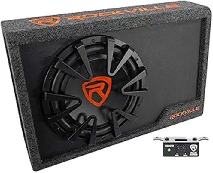 Rockville RWS12CA 1200W Powered Car Subwoofer Enclosure