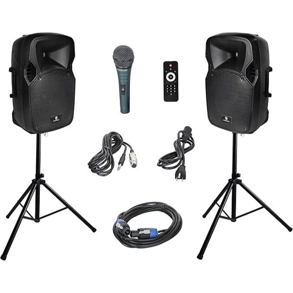 PRORECK Party 12 12-Inch 1000W PA Speaker System