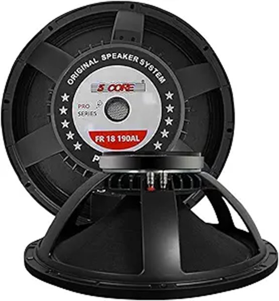5 CORE 18-Inch Subwoofer Speaker 600W RMS