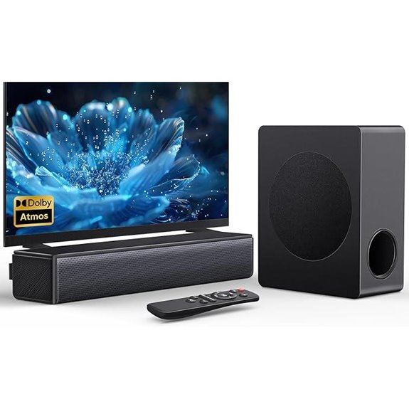 200W 2.1 Ch Dolby Atmos Sound Bar with Subwoofer
