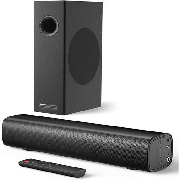 Saiyin 70W Soundbar with Subwoofers and Bluetooth