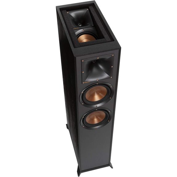 Klipsch R-625FA Powerful Detailed Floorstanding Single Home Speaker Black