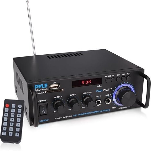 Pyle 200W Stereo Amplifier with Bluetooth