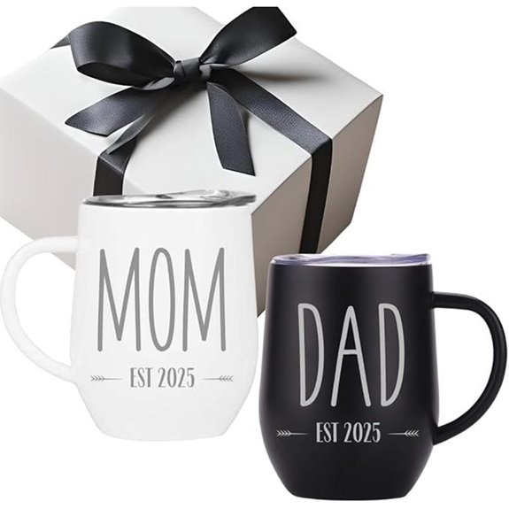 Pregnancy Gift Set for New Parents - Engraved Tumblers