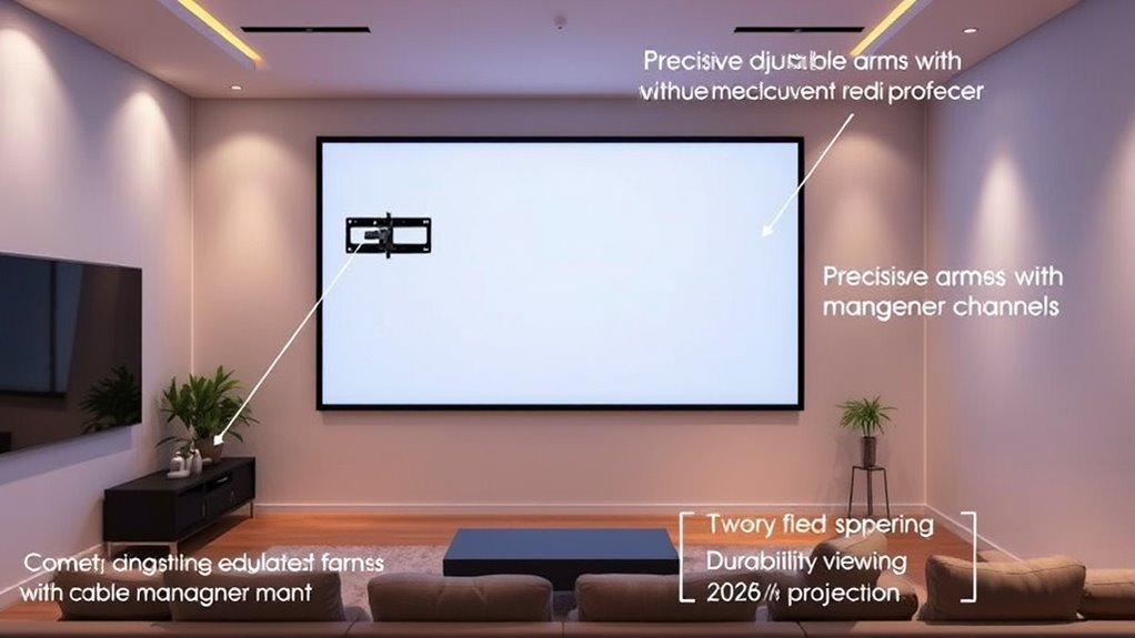 projector mount compatibility and adjustability
