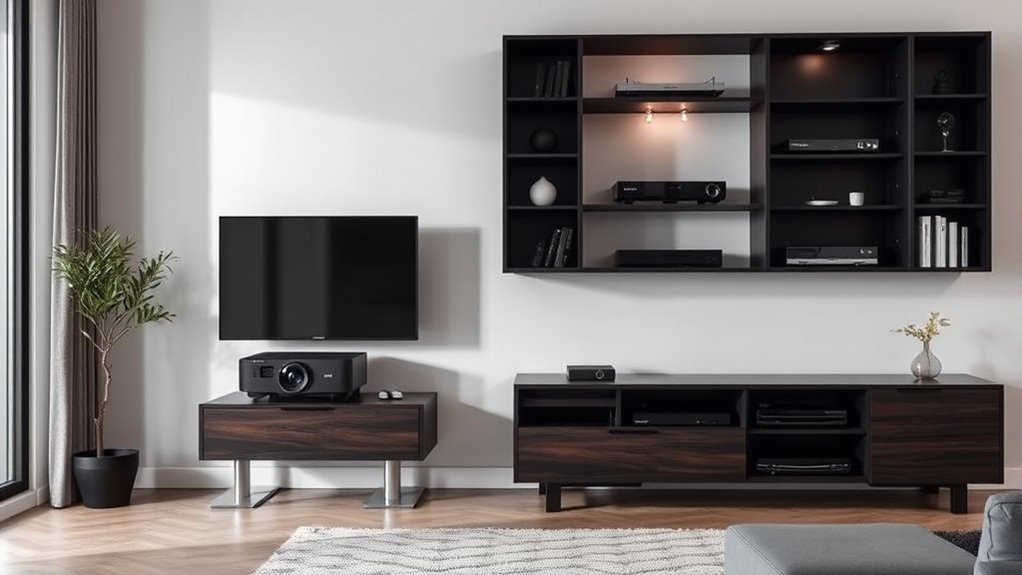 projector stand compatibility and features