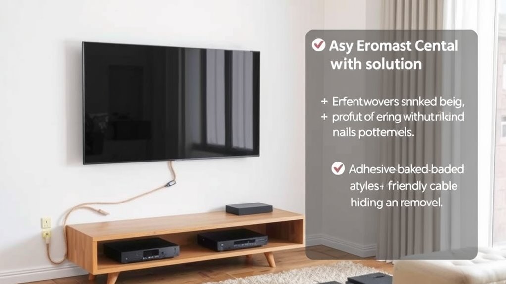 quick damage free cable concealment