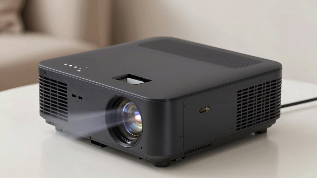 quiet projector fan placement