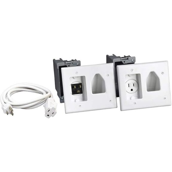 DATA COMM Recessed Pro-Power Kit with Outlet Boxes