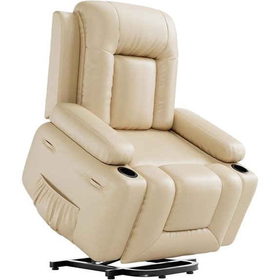 GarveeHome Power Recliner Chair with Massage and Cup Holders