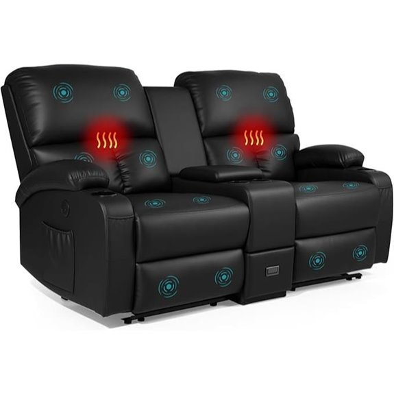 Chabatree RV Recliner Sofa with Massage and Heat