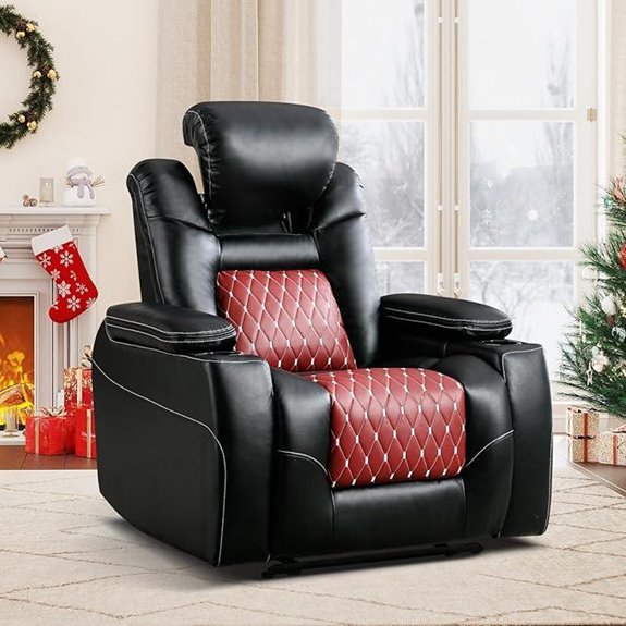 ANJ Power Recliner Chair with USB & Cup Holders