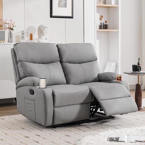 Reclining Loveseat for Living Room and RV