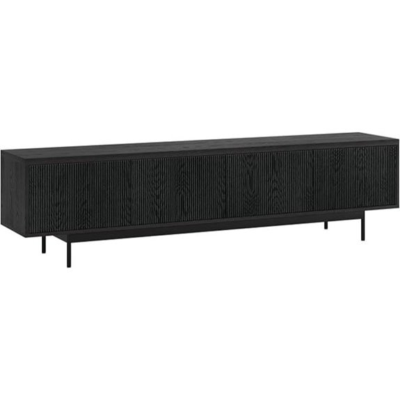 Henn&Hart Rectangular TV Stand for Up to 85