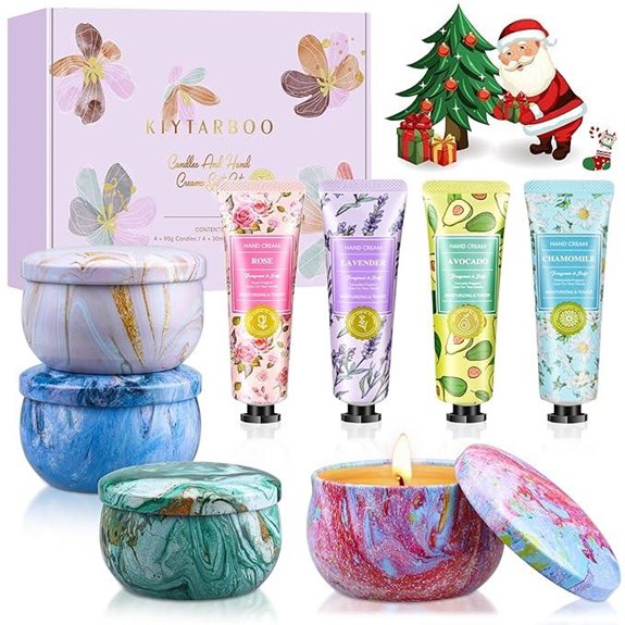 Spa Gift Set for Women: Candles & Hand Lotion