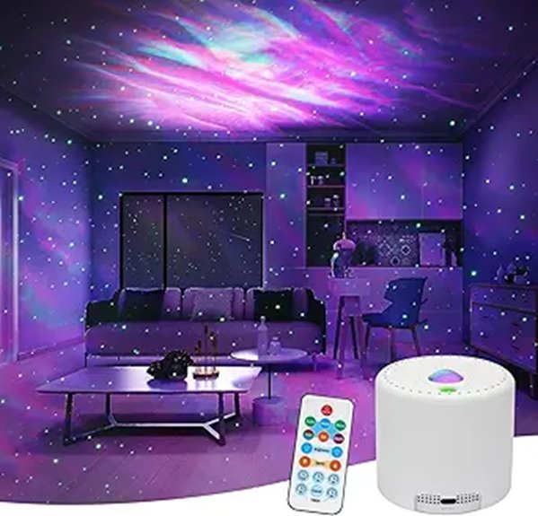 Galaxy Projector with Remote Color & Brightness Adjustment