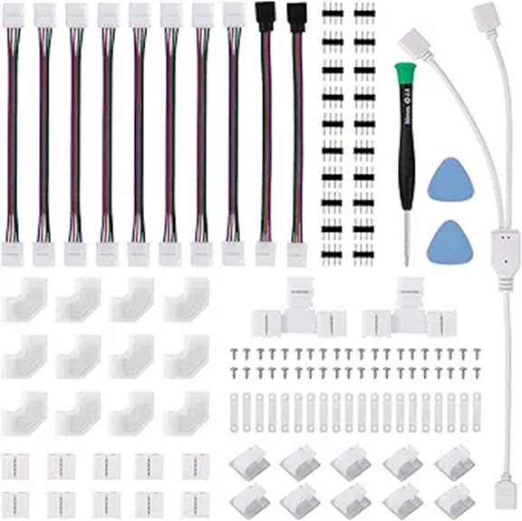LED Strip Connector Kit for 5050 RGB Light Strips