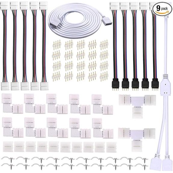 4-Pin LED Strip Connector Kit for RGB Light Strips