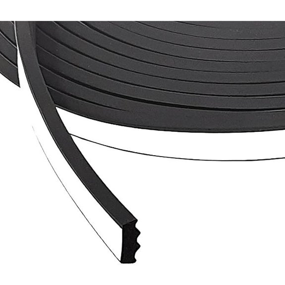 ESI Ribbed EPDM Foam Seal with Transfer Tape