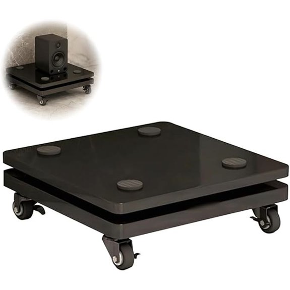 Heavy Duty Subwoofer Stand with Wheels