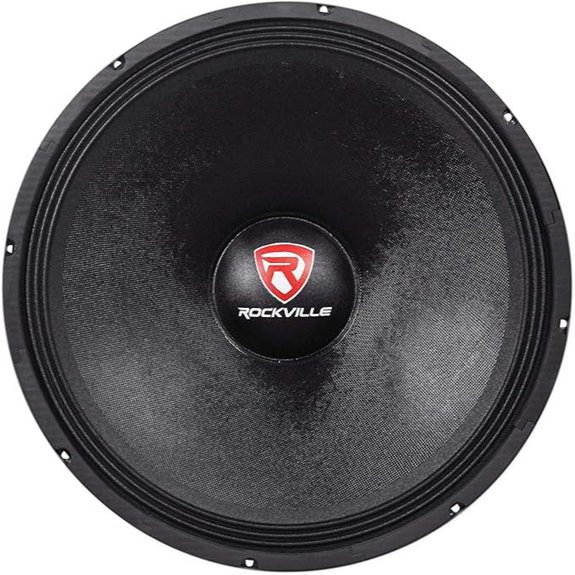 Rockville 18 Raw DJ Subwoofer 1800W Peak/900W RMS