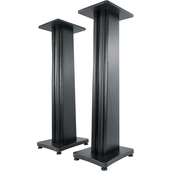 Rockville SS36B 36 Speaker Stands with Isolation Pads