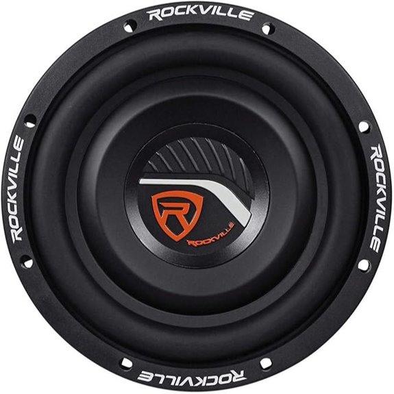 Rockville 8 1000W Car Subwoofer Shallow Mount