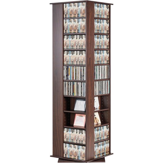 VEVOR Rotating Media Storage Tower with 34 Compartments