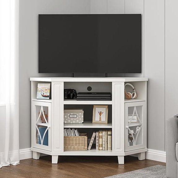 RoyalCraft Corner TV Stand for up to 55-Inch TVs