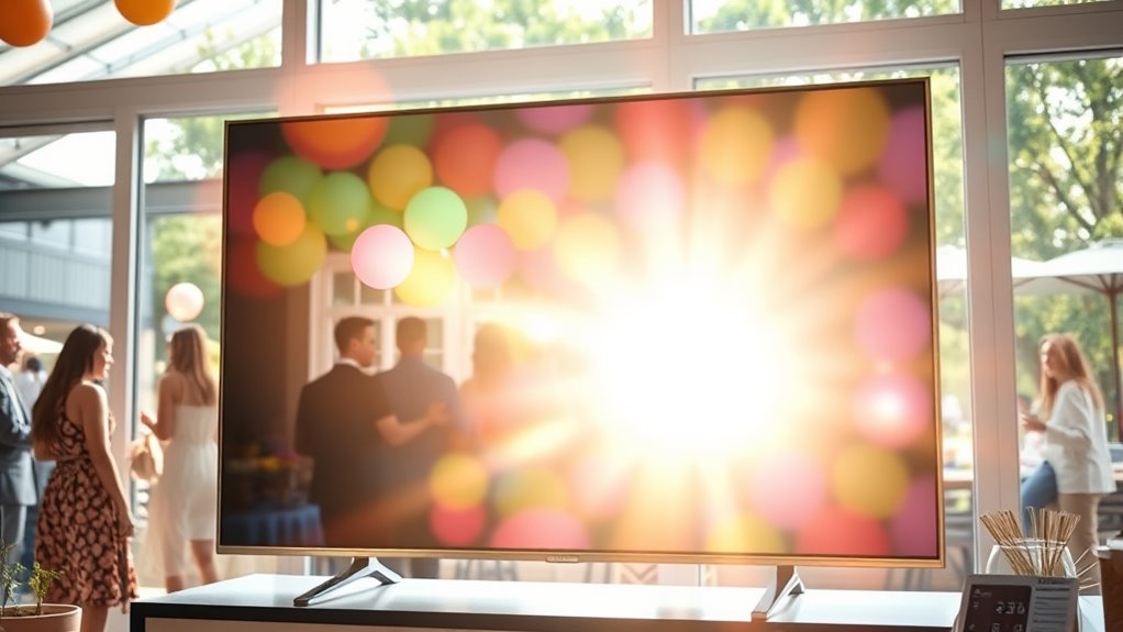 screen glare diminishes picture quality