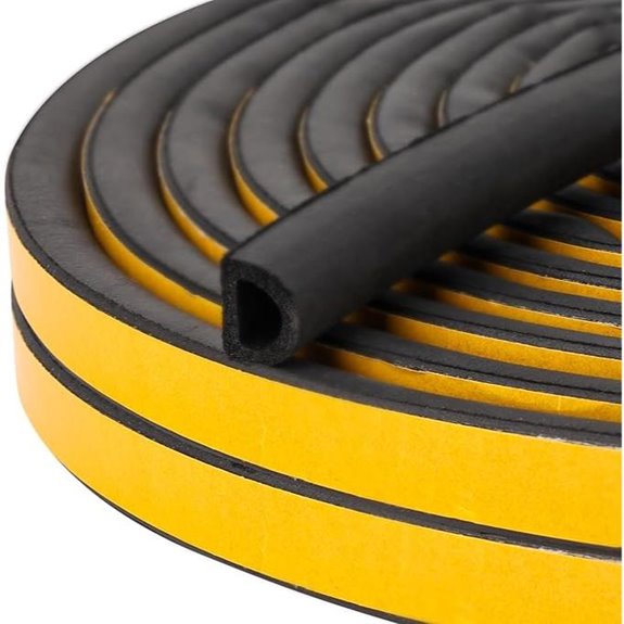 Weatherstripping Door Seal Self-Adhesive 19.7 Feet