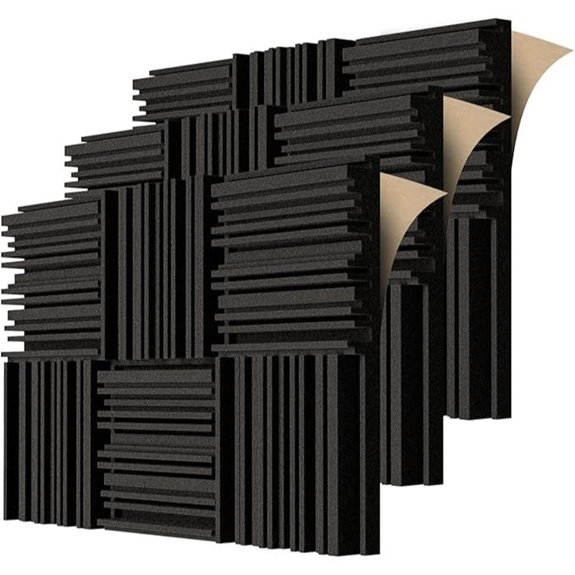 TroyStudio Self-adhesive Acoustic Foam Panels (18 pcs)