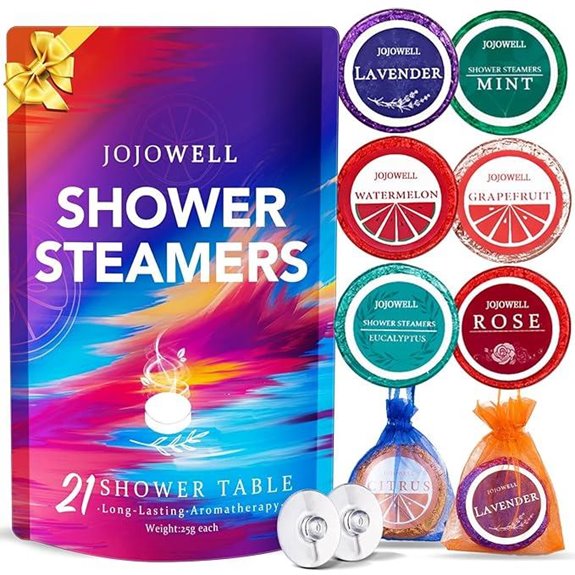 set of twenty one shower steamers