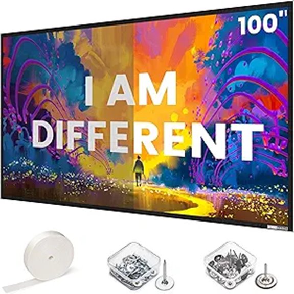 SilverMagic 100-inch Gray ALR Projector Screen