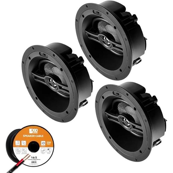 OSD 3-Pack 6.5” Surround Ceiling Speakers with Wire