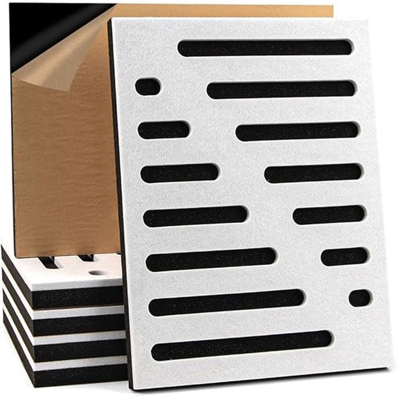 Art3d 6-Pack Self-Adhesive Acoustic Wall Panels