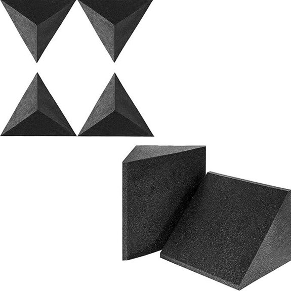 Acoustic Bass Trap Bundle (4 Pyramid + 2 Delta)