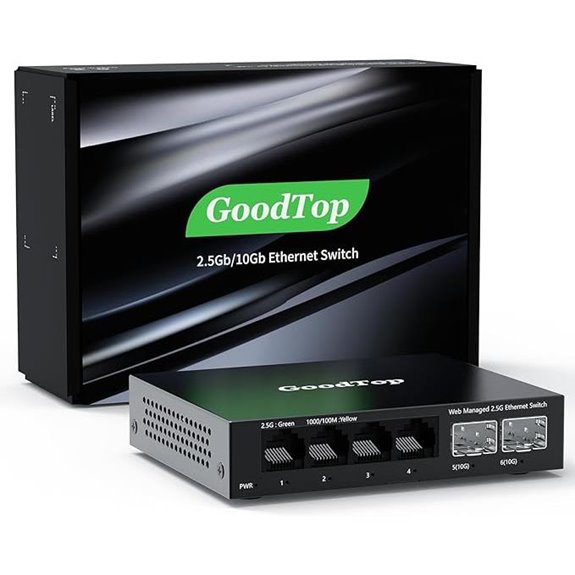 6-Port 2.5Gb Web Managed Switch with SFP