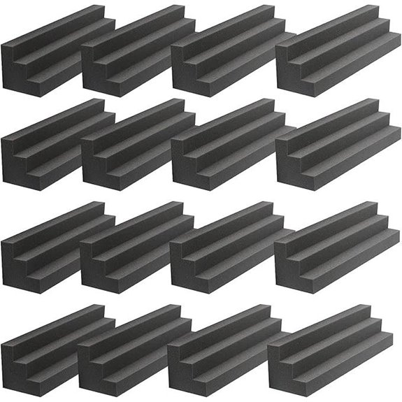 16 Pack Acoustic Bass Trap Foam Panels