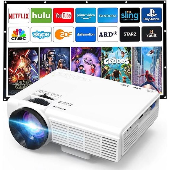small 1080p home projector