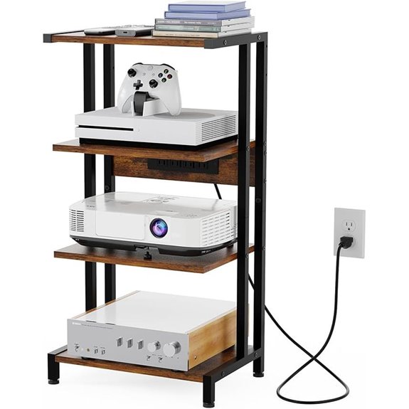 X-cosrack 16.5 Small 4-Tier AV Media Stand