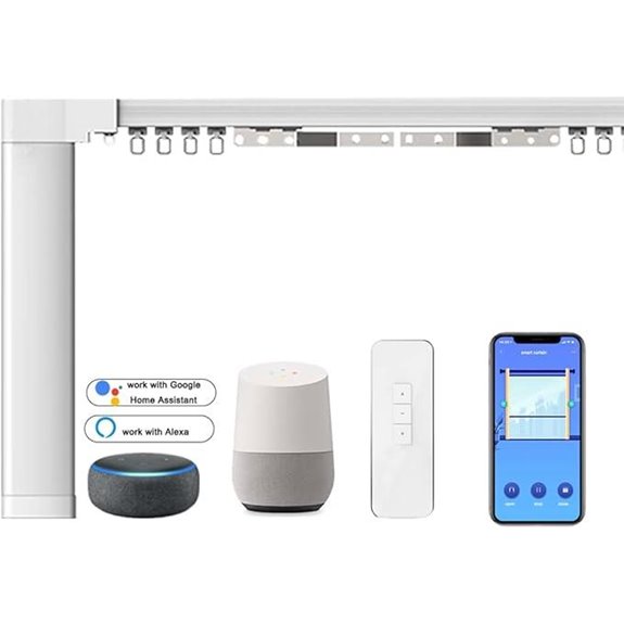 Smart Electric Curtain Track with Remote and Alexa Compatibility
