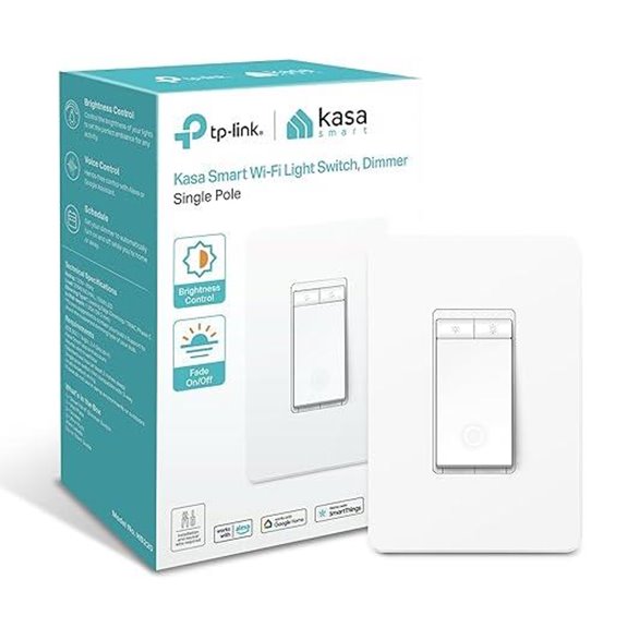 Kasa Smart Dimmer Switch HS220 Wi-Fi Alexa Google