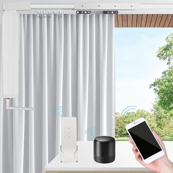 Smart WiFi Curtain Tracks with Voice & App Control