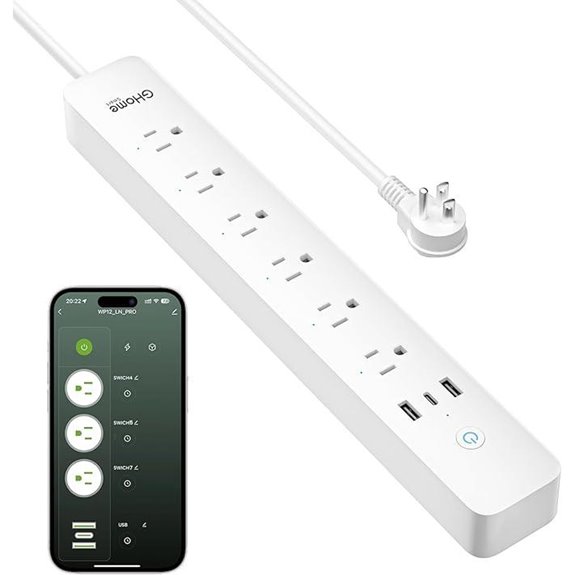 GHome WiFi Smart Power Strip with 6 Outlets