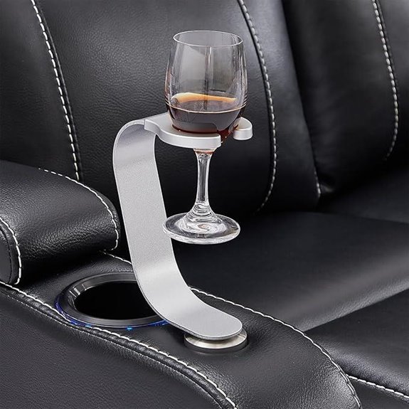 Weilianda Swivel Wine Glass Holder for Sofas