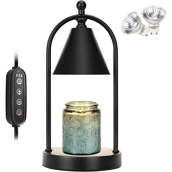 Soilsiu Candle Warmer Lamp with Timer and Bulbs