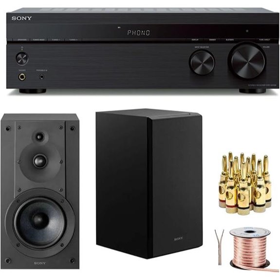 Sony Stereo Receiver & Bookshelf Speaker System