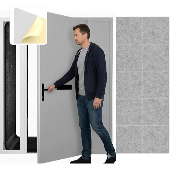 Arrowzoom Soundproof Door Kit - 20 Foam Panels