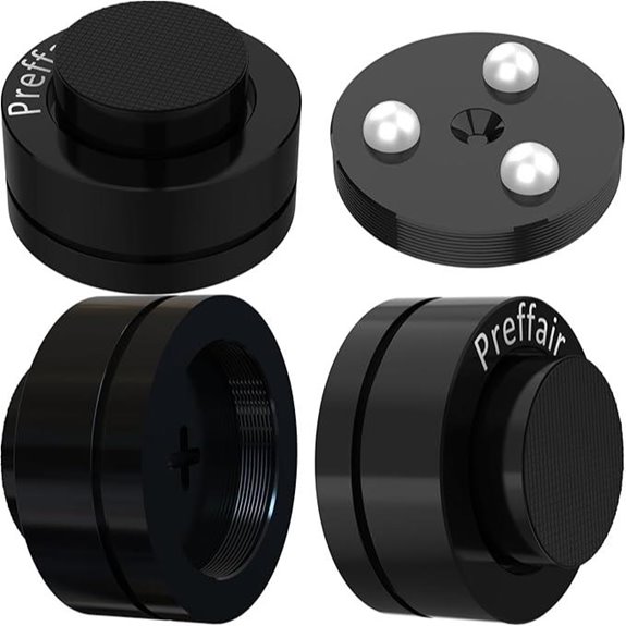 Preffair 4 Pcs Anti-Vibration Speaker Isolation Feet